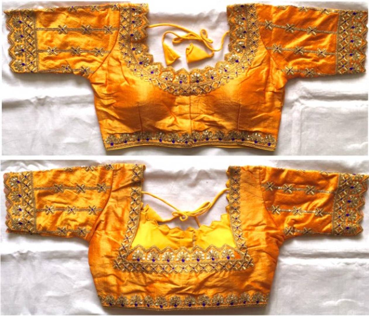 Latest Beautiful Silk Blend Zari Stitched Blouse